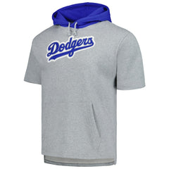 Los Angeles Dodgers Mitchell & Ness Postgame Short Sleeve Pullover Hoodie - MLB Hoodies