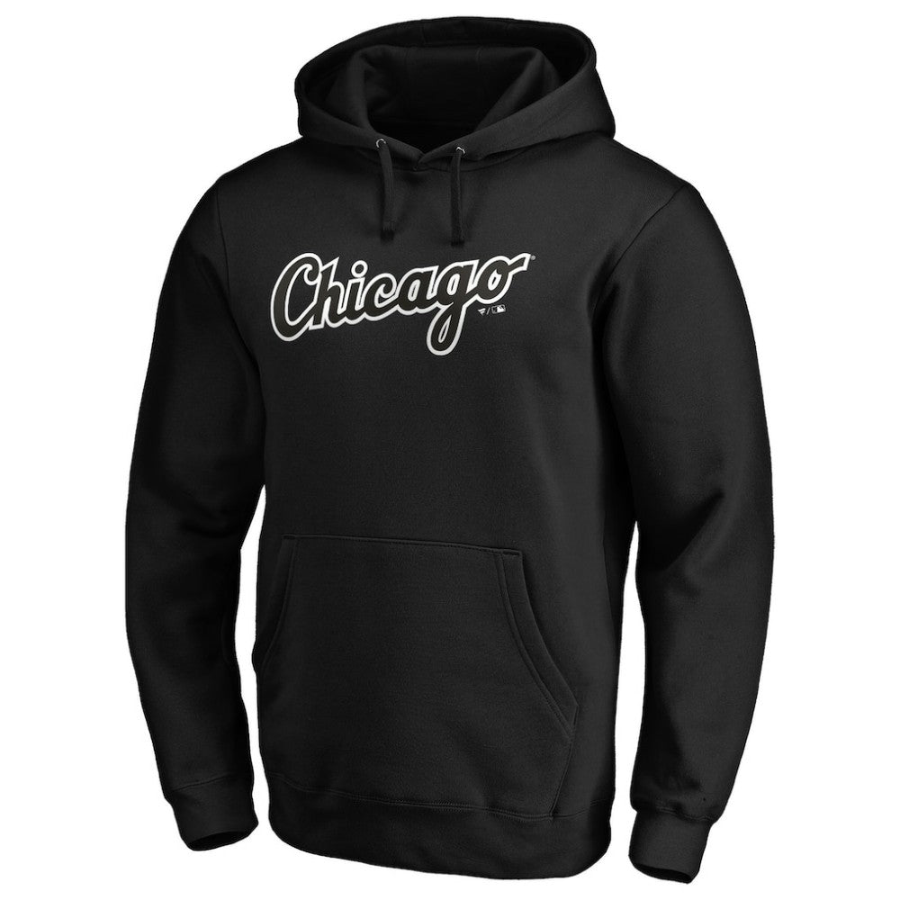 Chicago White Sox Official Wordmark Fitted Pullover Hoodie - MLB Hoodies