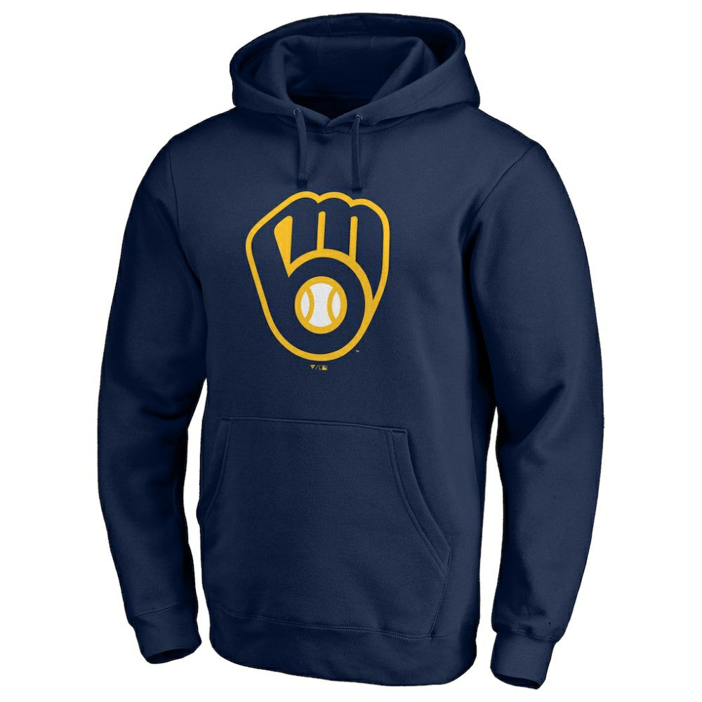 Milwaukee Brewers Official Team Logo Pullover Hoodie - MLB Hoodies