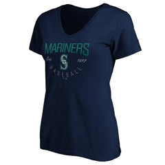 Seattle Mariners Women's Core Live For It V-Neck T-Shirt - MLB T-shirts