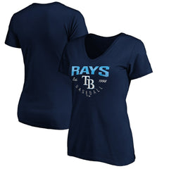 Tampa Bay Rays Women's Core Live For It V-Neck T-Shirt - MLB T-shirts