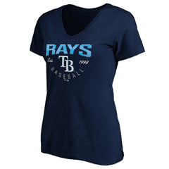 Tampa Bay Rays Women's Core Live For It V-Neck T-Shirt - MLB T-shirts