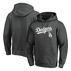 Los Angeles Dodgers Team Lock Up Wordmark Pullover Hoodie - MLB Hoodies
