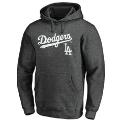 Los Angeles Dodgers Team Lock Up Wordmark Pullover Hoodie - MLB Hoodies