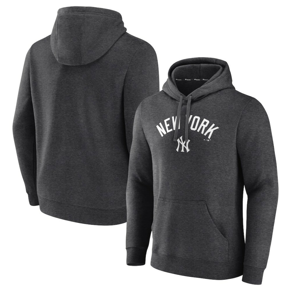 New York Yankees Team Lock Up Wordmark Pullover Hoodie - MLB Hoodies