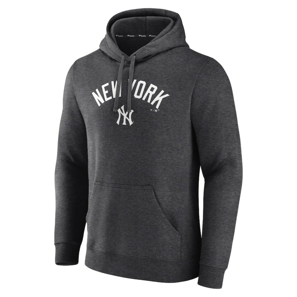 New York Yankees Team Lock Up Wordmark Pullover Hoodie - MLB Hoodies