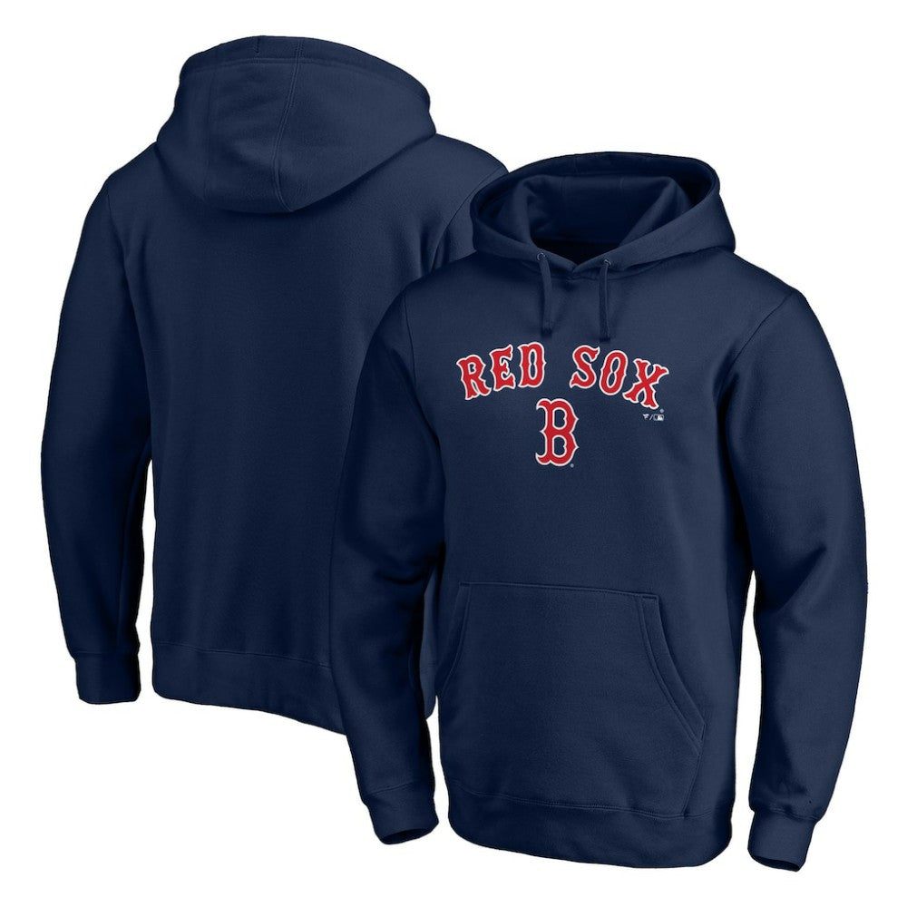 Boston Red Sox Team Lock Up Wordmark Pullover Hoodie - MLB Hoodies