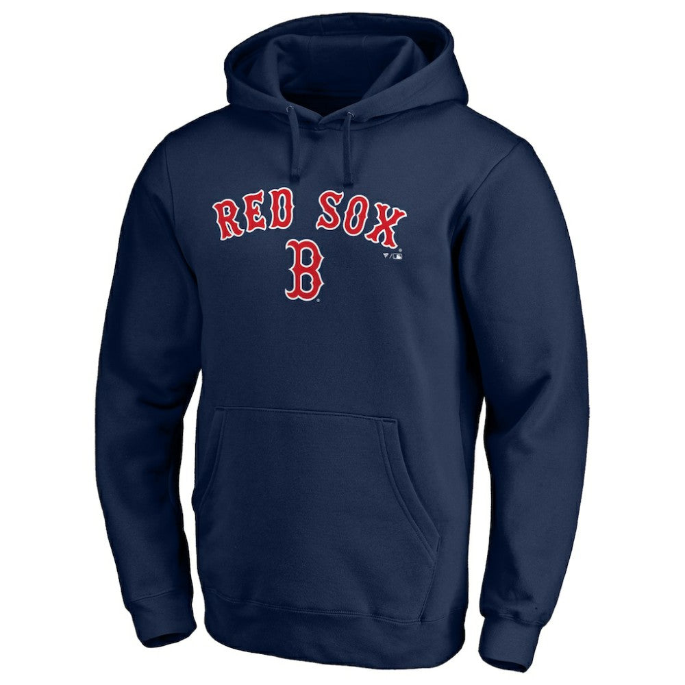 Boston Red Sox Team Lock Up Wordmark Pullover Hoodie - MLB Hoodies