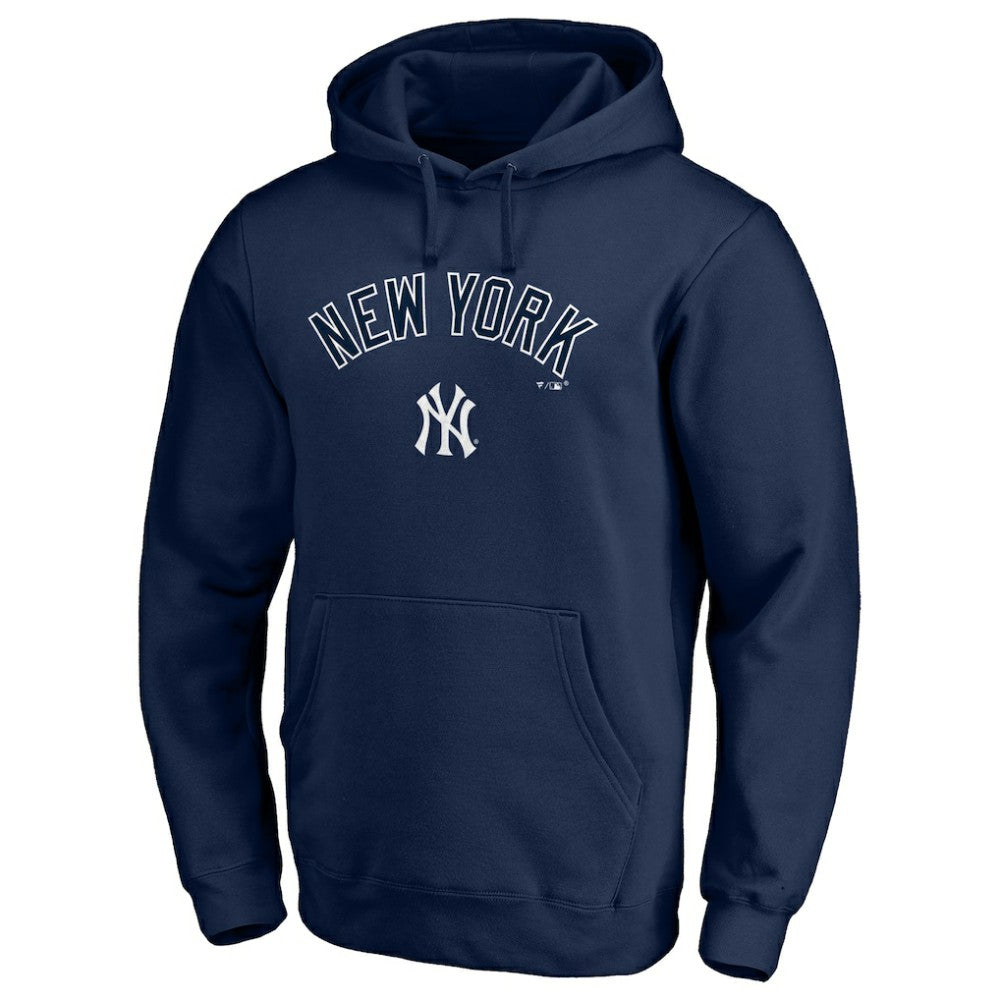 New York Yankees Team Lock Up Wordmark Pullover Hoodie - MLB Hoodies