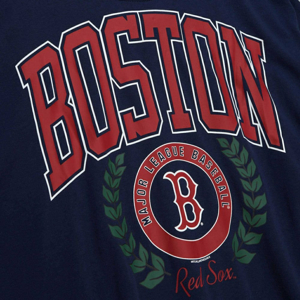 Boston Red Sox Mitchell & Ness Women's Logo Lt 2.0 Pullover Sweatshirt - MLB Pullover