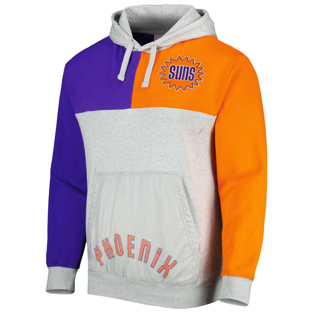 Heather Gray Phoenix Suns Tie-Breaker Pullover Hoodie | NBA