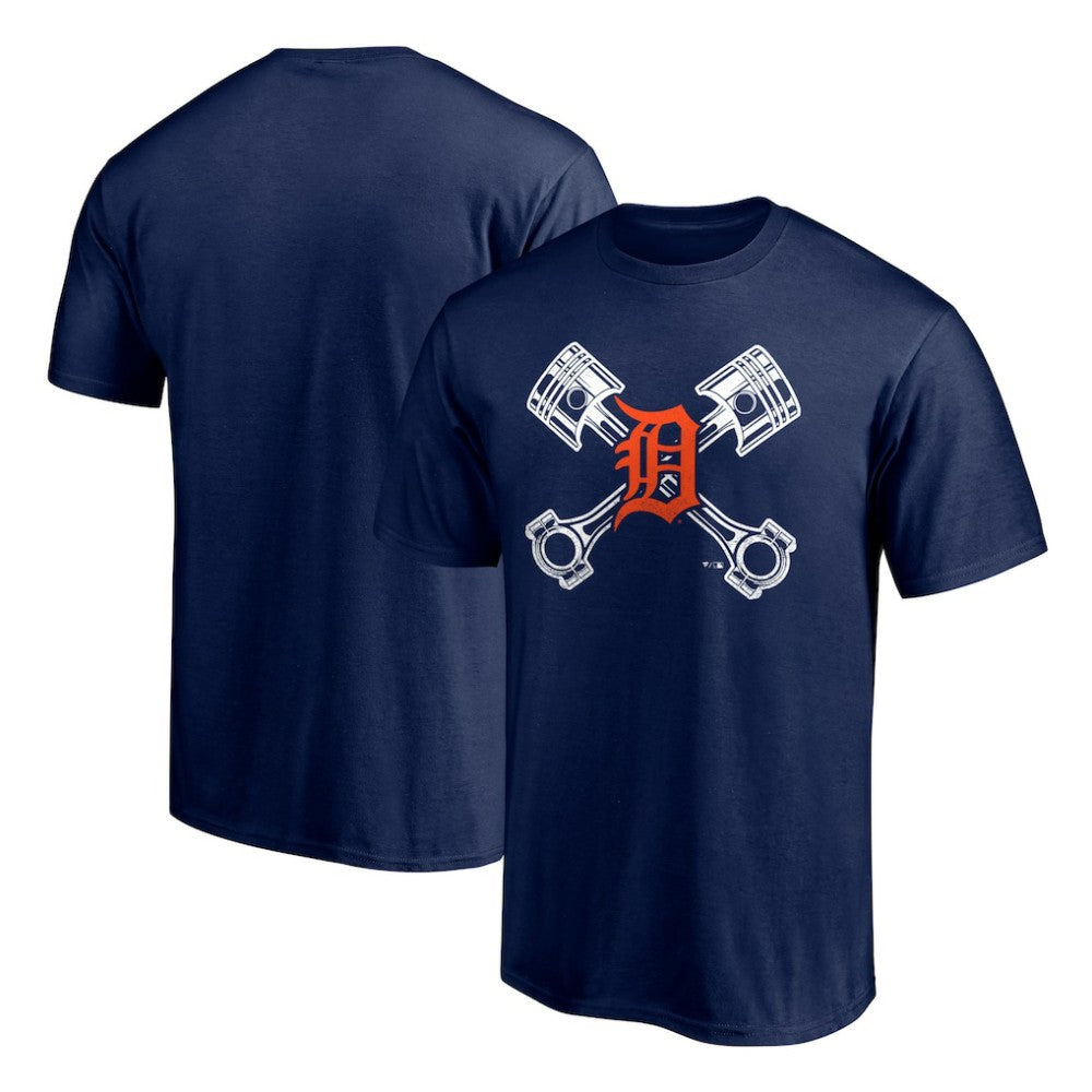 Detroit Tigers Crossed Pistons T-Shirt - MLB T-shirts