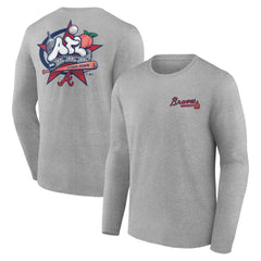 Atlanta Braves Nice Kicks Long Sleeve T-Shirt - MLB T-shirts