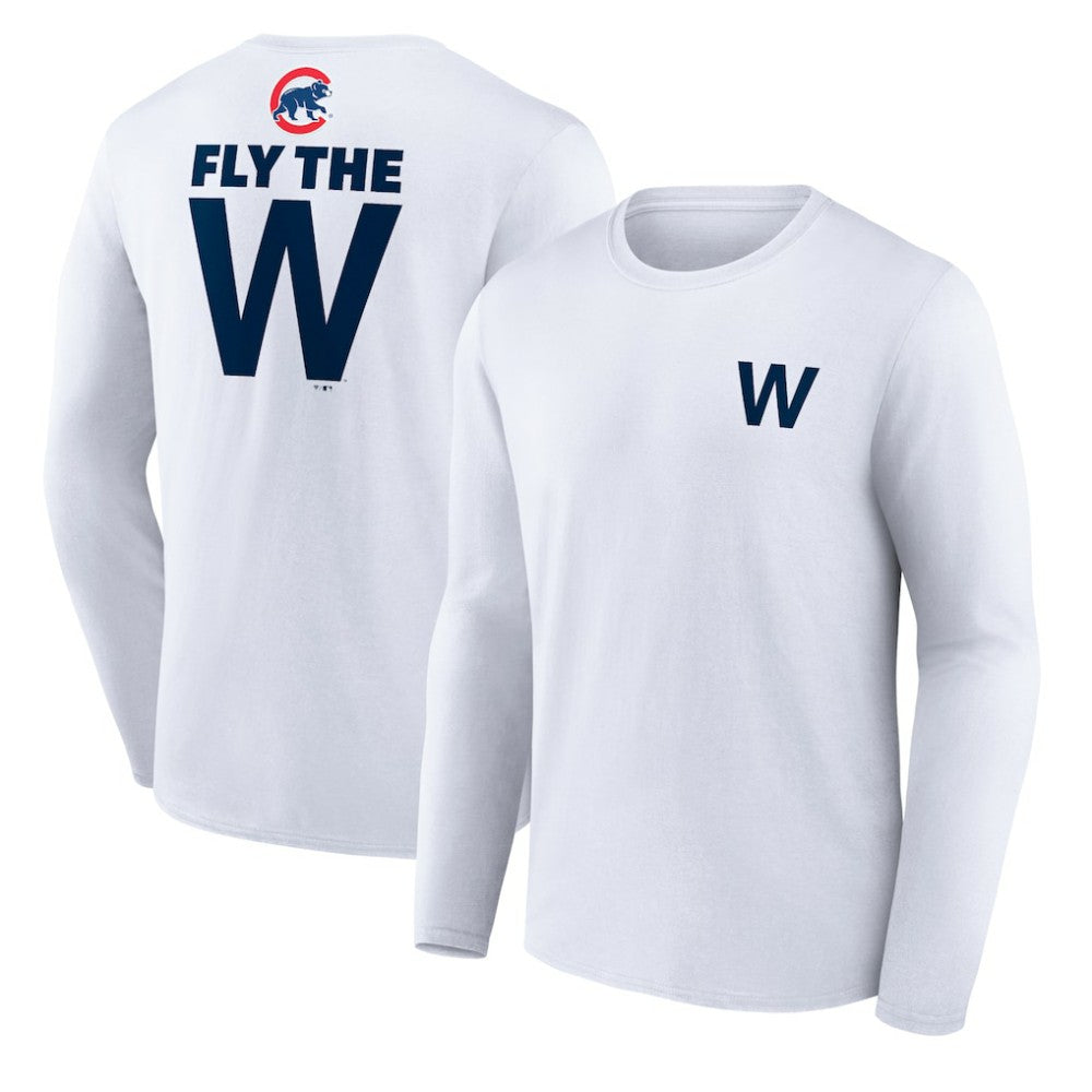 Chicago Cubs Fly the W Long Sleeve T-Shirt - MLB T-shirts