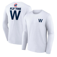 Chicago Cubs Fly the W Long Sleeve T-Shirt - MLB T-shirts