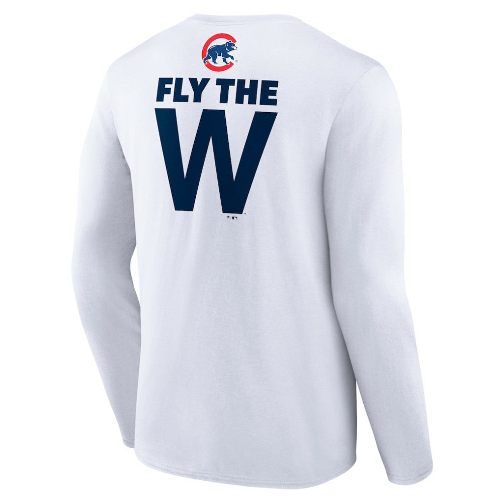 Chicago Cubs Fly the W Long Sleeve T-Shirt - MLB T-shirts