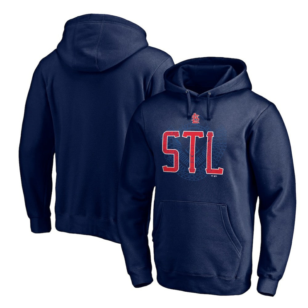 St. Louis Cardinals Paint the Black Pullover Hoodie - MLB Hoodies