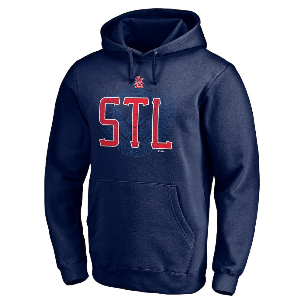 St. Louis Cardinals Paint the Black Pullover Hoodie - MLB Hoodies