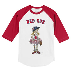 Boston Red Sox Tiny Turnip Youth Babes 3/4-Sleeve Raglan T-Shirt - MLB T-shirts