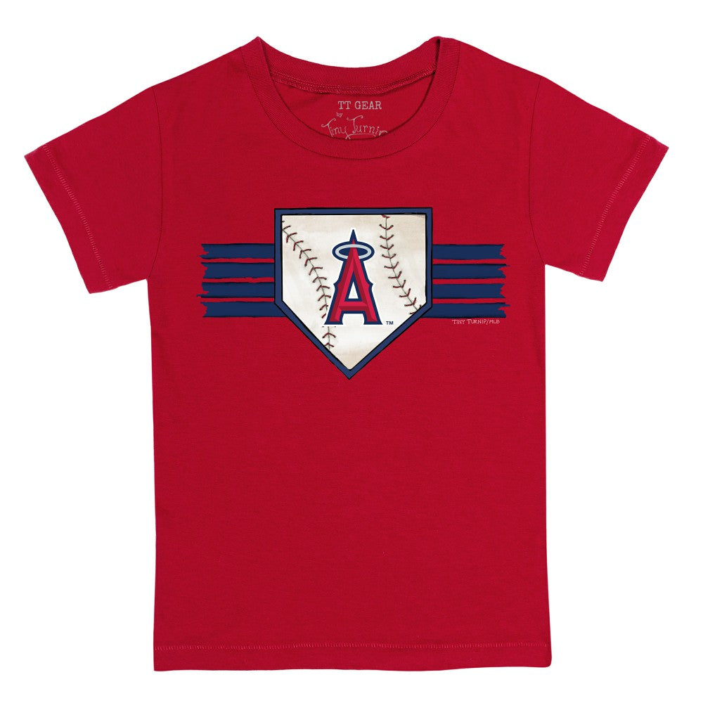 Los Angeles Angels Tiny Turnip Youth Base Stripe T-Shirt - MLB T-shirts