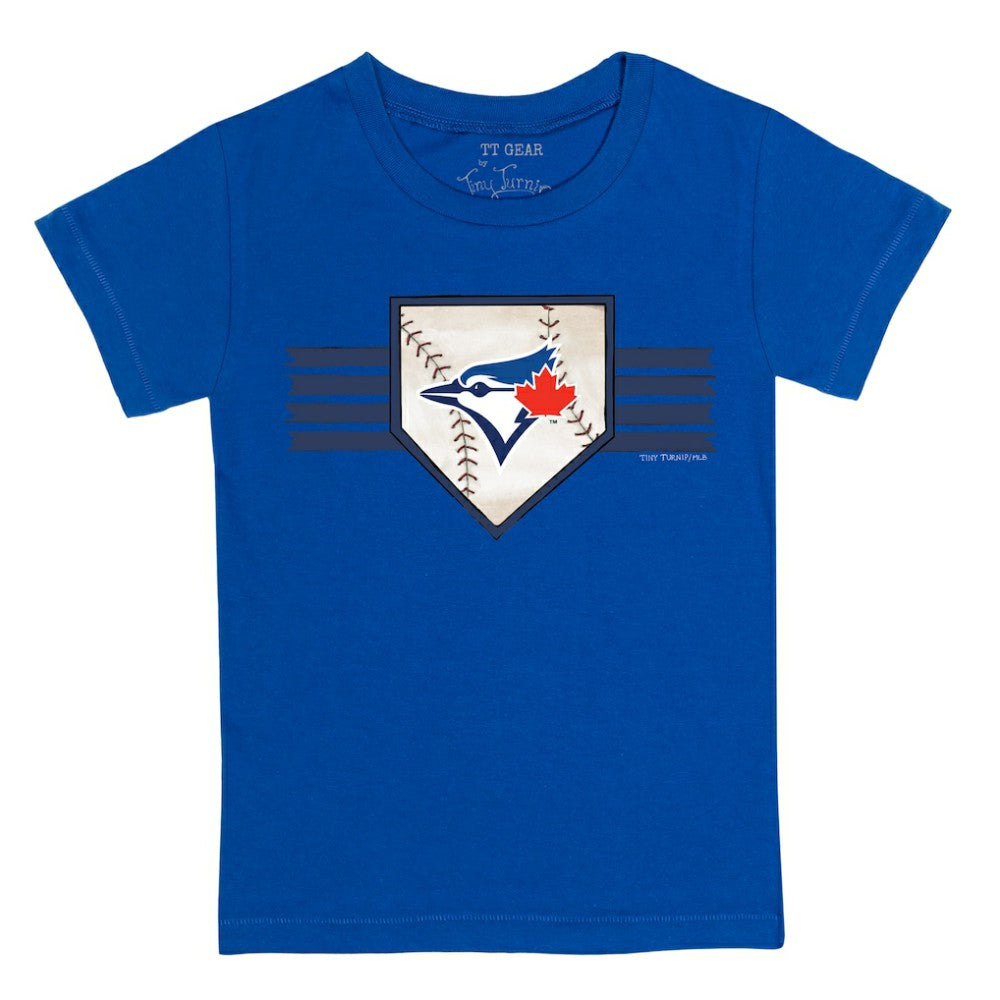 Toronto Blue Jays Tiny Turnip Youth Base Stripe T-Shirt - MLB T-shirts