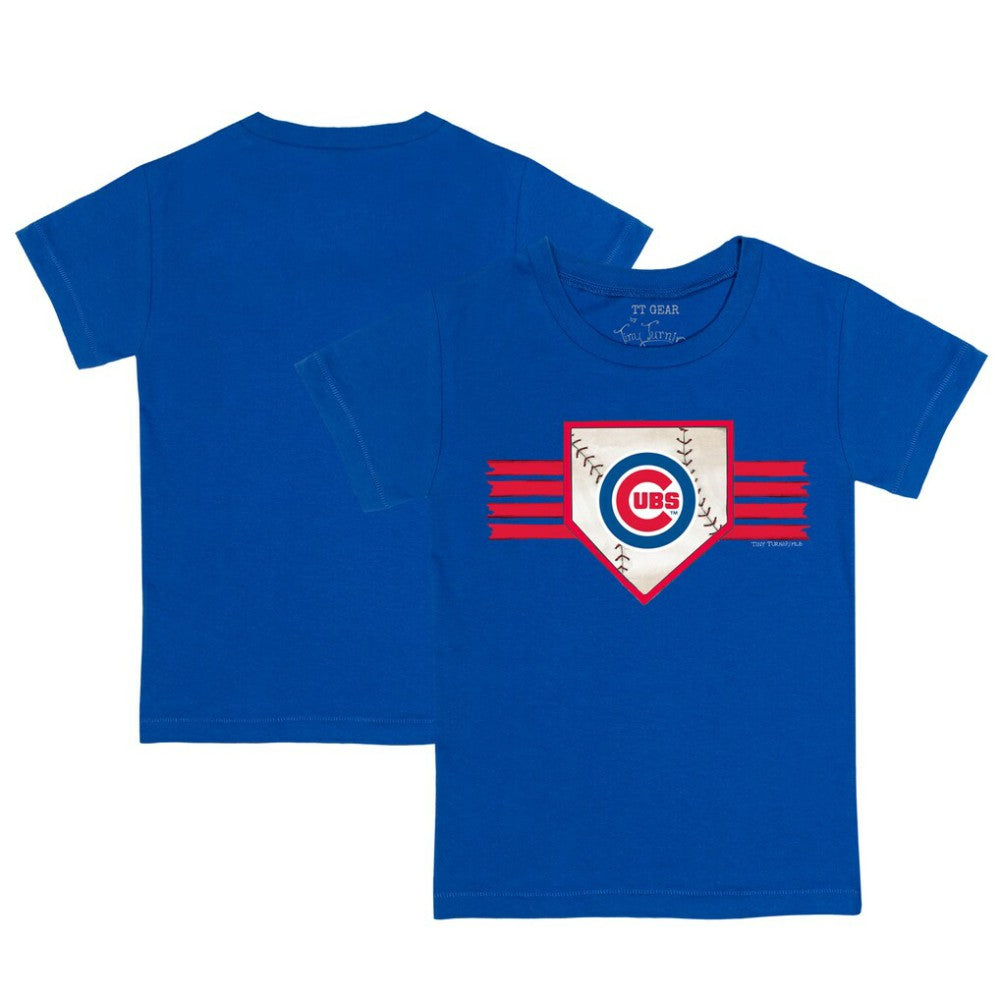 Chicago Cubs Tiny Turnip Youth Base Stripe T-Shirt - MLB T-shirts
