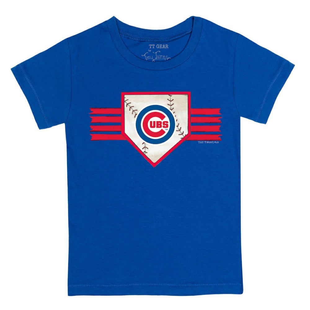 Chicago Cubs Tiny Turnip Youth Base Stripe T-Shirt - MLB T-shirts