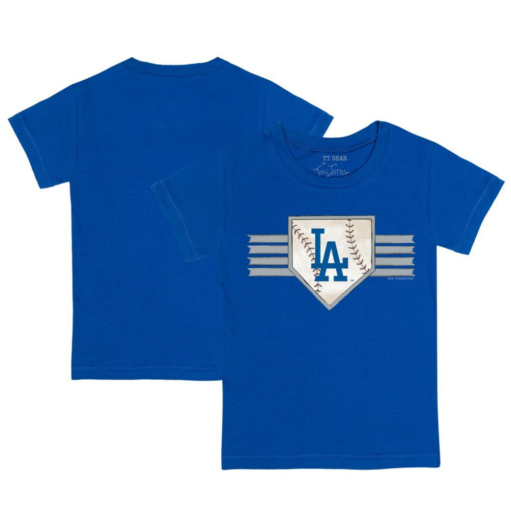 Los Angeles Dodgers Tiny Turnip Youth Base Stripe T-Shirt - MLB T-shirts