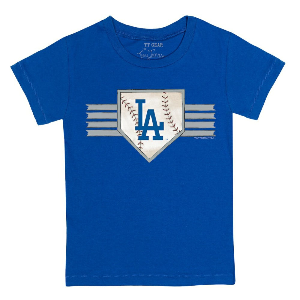 Los Angeles Dodgers Tiny Turnip Youth Base Stripe T-Shirt - MLB T-shirts