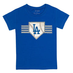 Los Angeles Dodgers Tiny Turnip Youth Base Stripe T-Shirt - MLB T-shirts