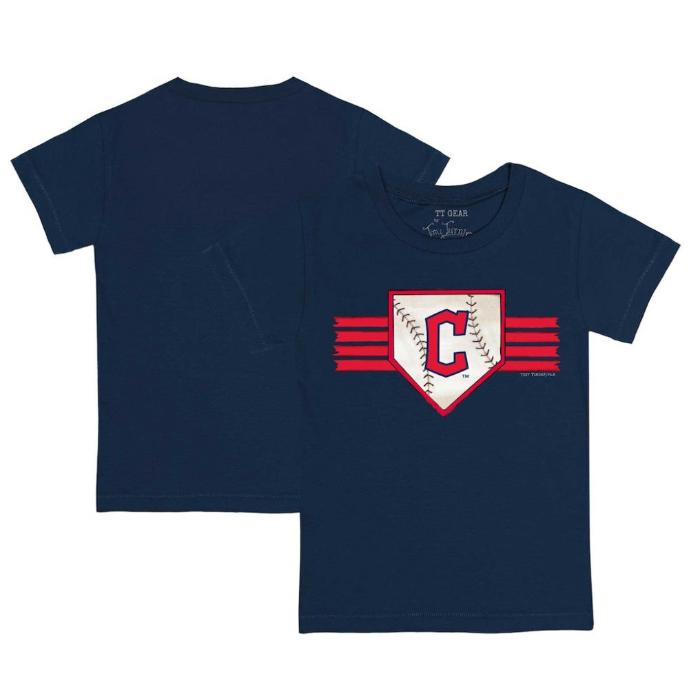 Cleveland Guardians Tiny Turnip Youth Base Stripe T-Shirt - MLB T-shirts