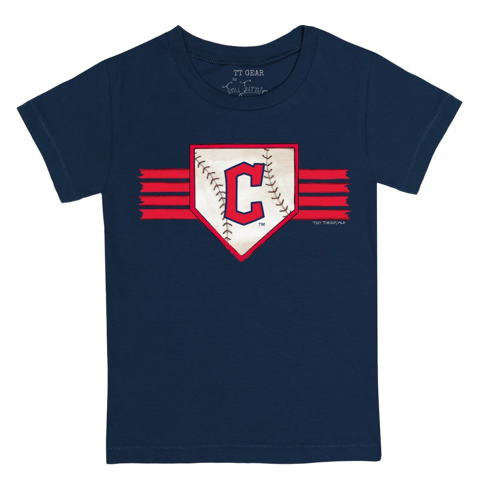Cleveland Guardians Tiny Turnip Youth Base Stripe T-Shirt - MLB T-shirts