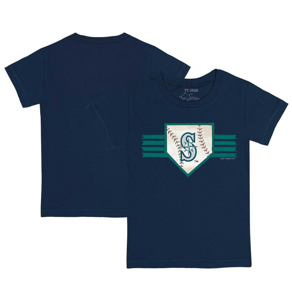 Seattle Mariners Tiny Turnip Youth Base Stripe T-Shirt - MLB T-shirts