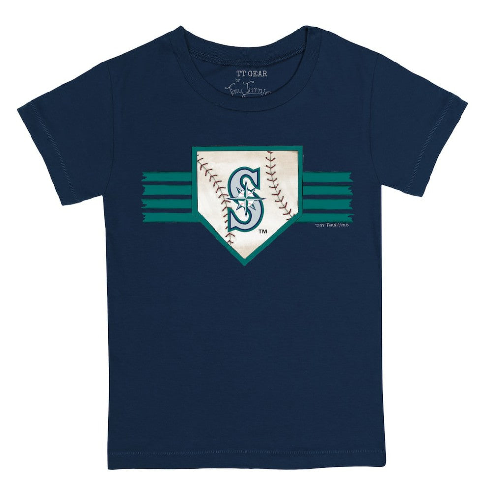 Seattle Mariners Tiny Turnip Youth Base Stripe T-Shirt - MLB T-shirts