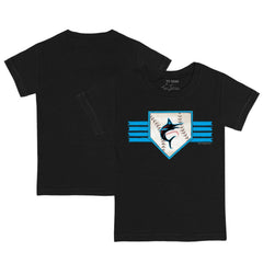 Miami Marlins Tiny Turnip Youth Base Stripe T-Shirt - MLB T-shirts