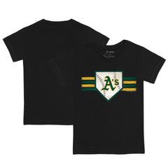 Athletics Tiny Turnip Youth Base Stripe T-Shirt - MLB T-shirts