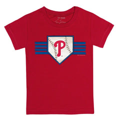 Philadelphia Phillies Tiny Turnip Youth Base Stripe T-Shirt - MLB T-shirts