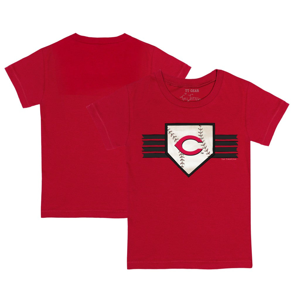 Cincinnati Reds Tiny Turnip Youth Base Stripe T-Shirt - MLB T-shirts