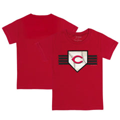 Cincinnati Reds Tiny Turnip Youth Base Stripe T-Shirt - MLB T-shirts