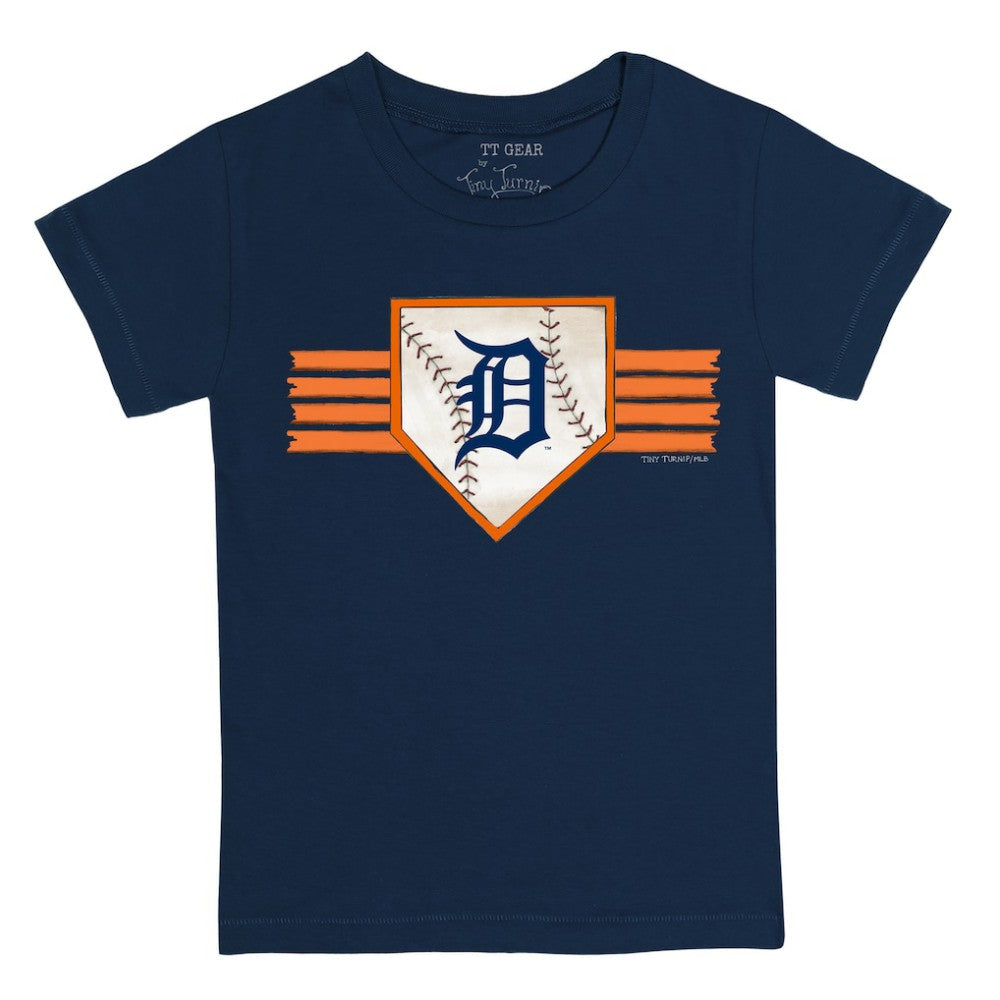 Detroit Tigers Tiny Turnip Youth Base Stripe T-Shirt - MLB T-shirts