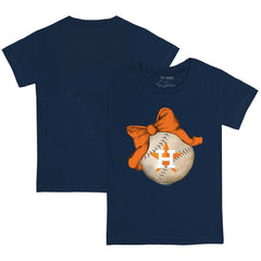 Houston Astros Tiny Turnip Youth Baseball Bow T-Shirt - MLB T-shirts