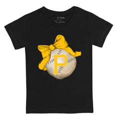 Pittsburgh Pirates Tiny Turnip Youth Baseball Bow T-Shirt - MLB T-shirts