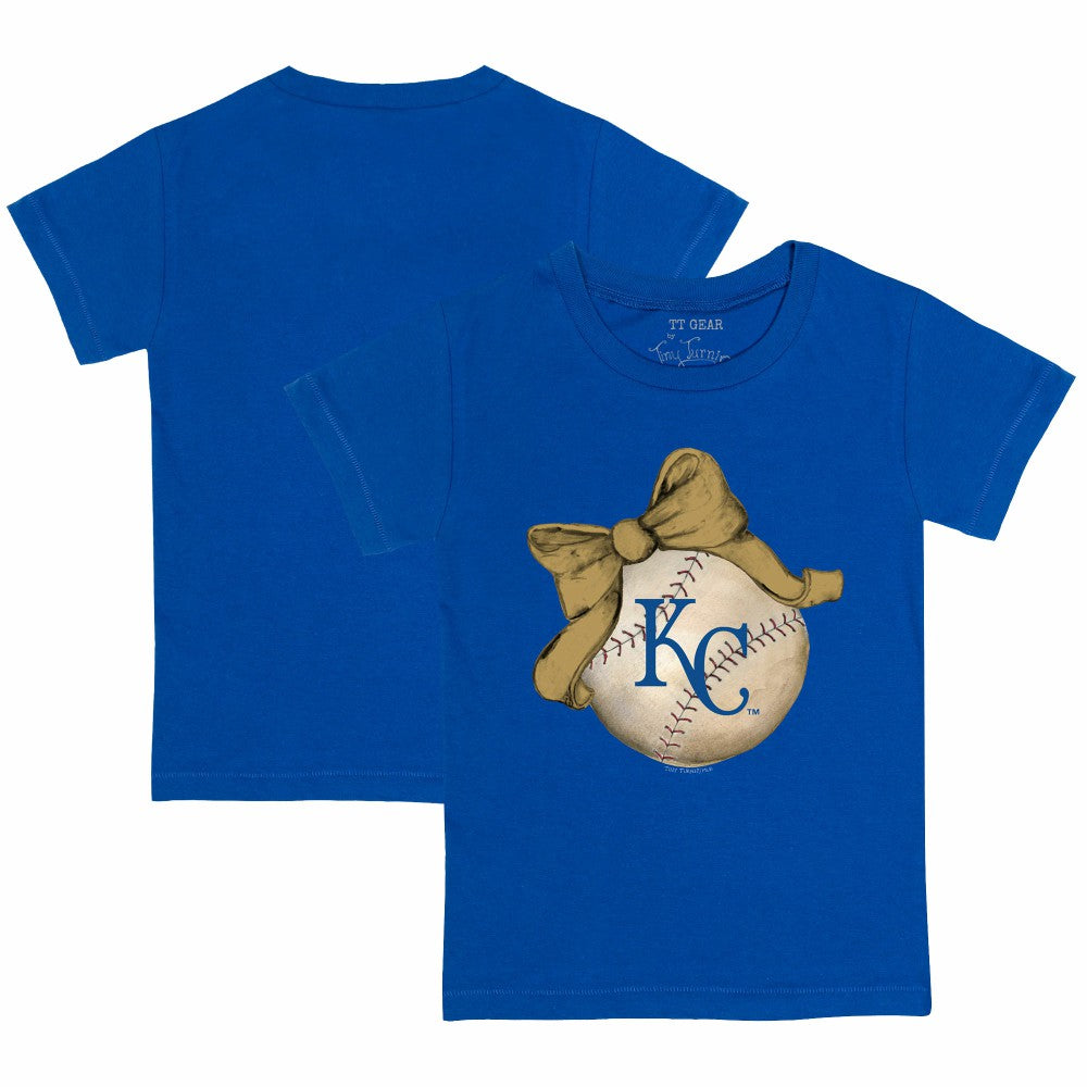 Kansas City Royals Tiny Turnip Youth Baseball Bow T-Shirt - MLB T-shirts