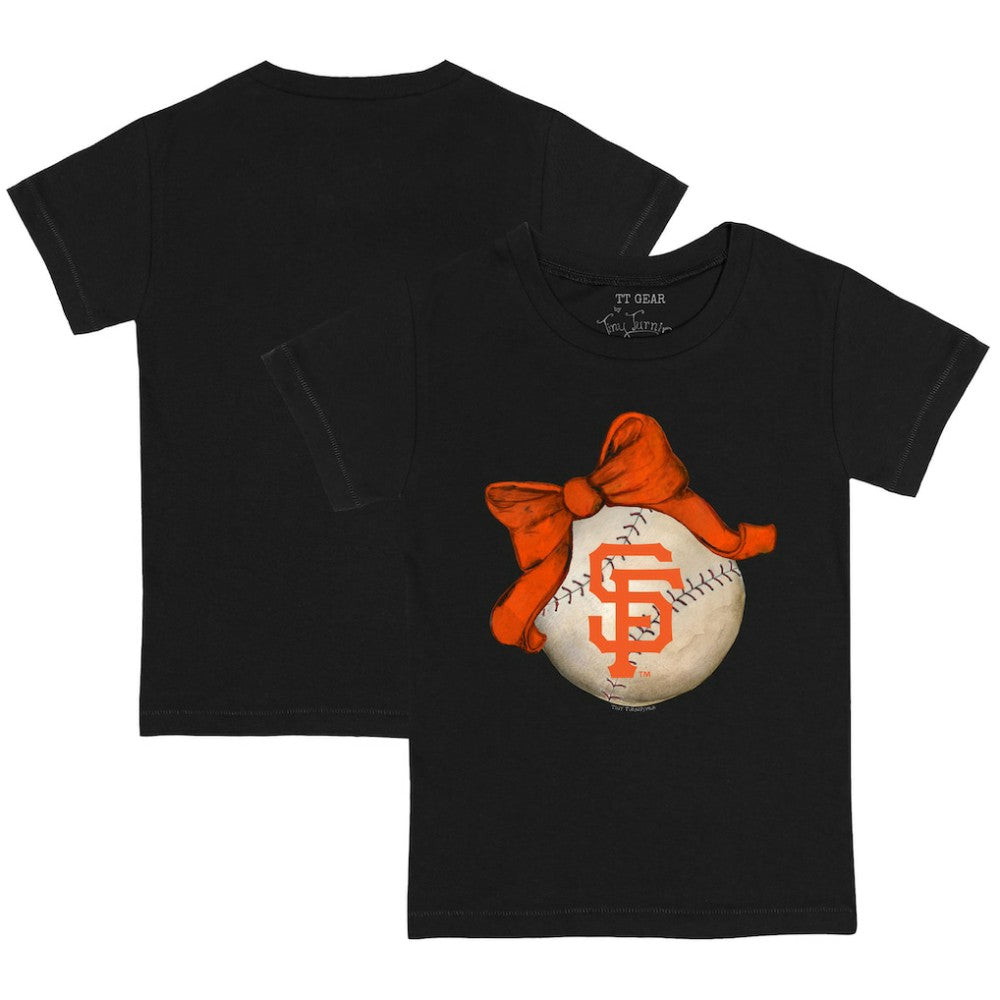 San Francisco Giants Tiny Turnip Youth Baseball Bow T-Shirt - MLB T-shirts