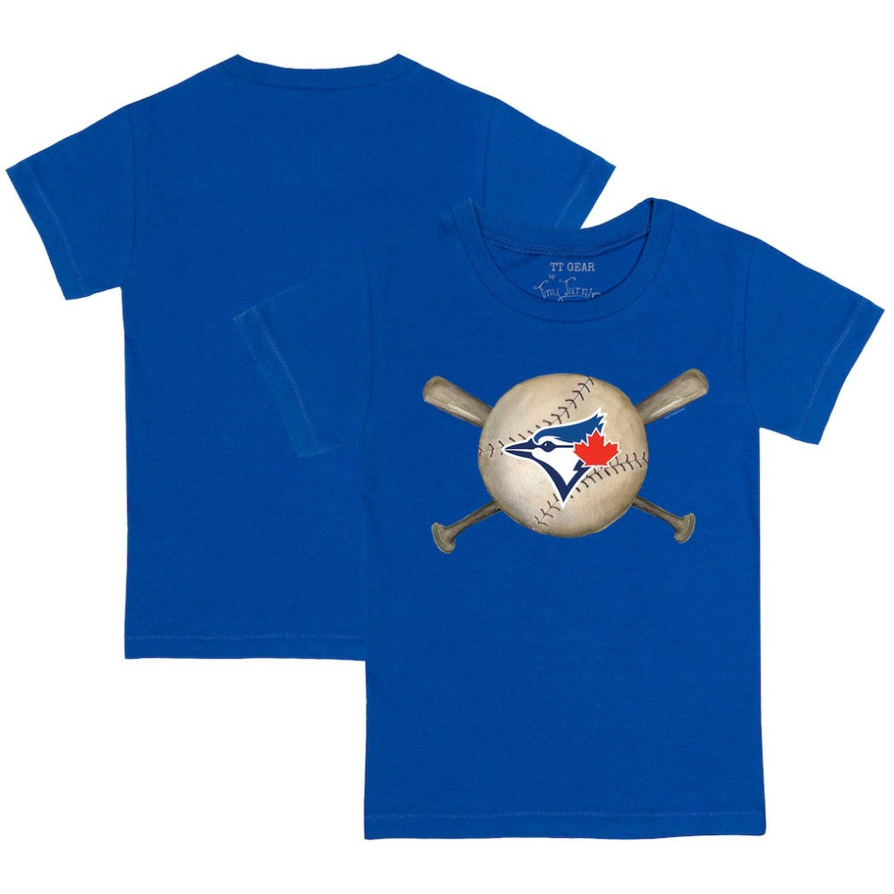Toronto Blue Jays Tiny Turnip Youth Baseball Cross Bats T-Shirt - MLB T-shirts