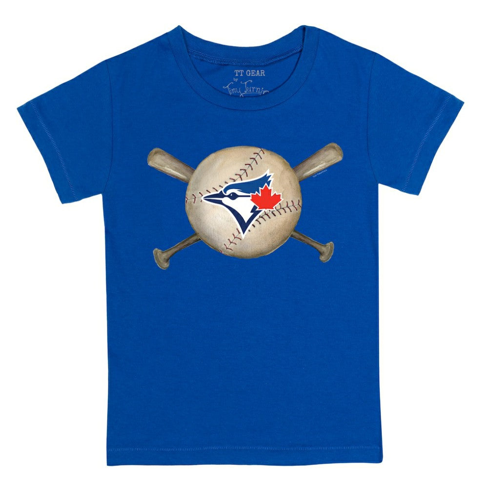Toronto Blue Jays Tiny Turnip Youth Baseball Cross Bats T-Shirt - MLB T-shirts