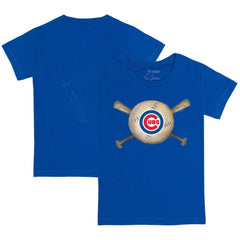 Chicago Cubs Tiny Turnip Youth Baseball Cross Bats T-Shirt - MLB T-shirts