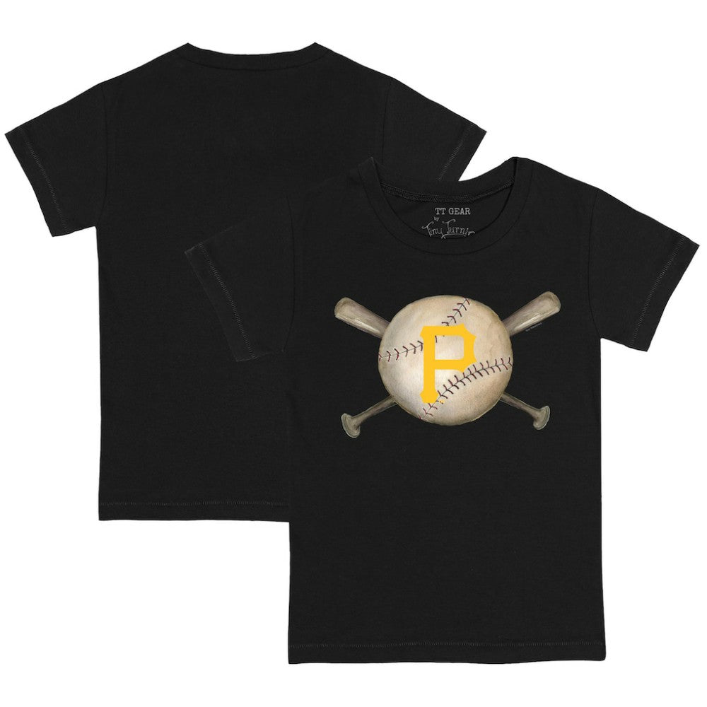 Pittsburgh Pirates Tiny Turnip Youth Baseball Cross Bats T-Shirt - MLB T-shirts
