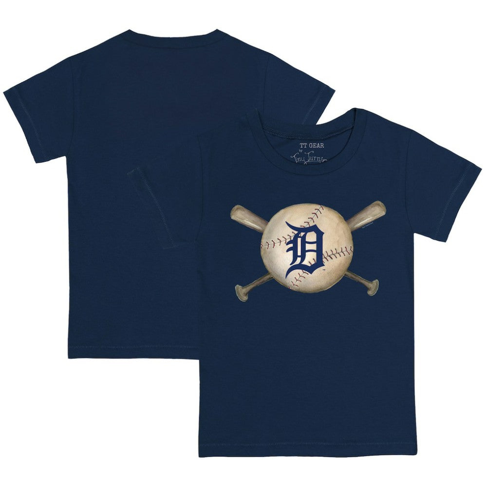 Detroit Tigers Tiny Turnip Youth Baseball Cross Bats T-Shirt - MLB T-shirts