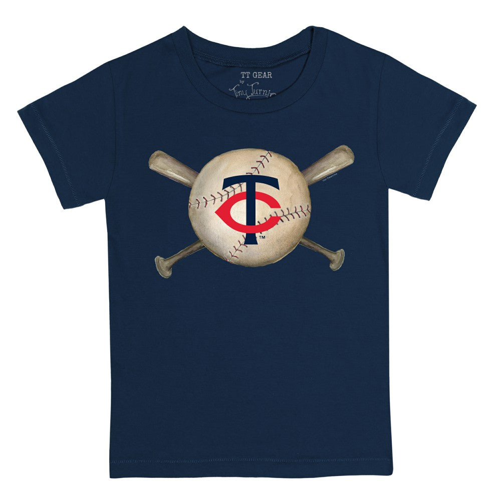 Minnesota Twins Tiny Turnip Youth Baseball Cross Bats T-Shirt - MLB T-shirts